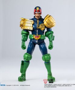 2000 Ad Exquisite Mini Action Figura 1/18 Judge Dredd Gaze Into The Fist Of Dredd 10 Cm Hiya Toys