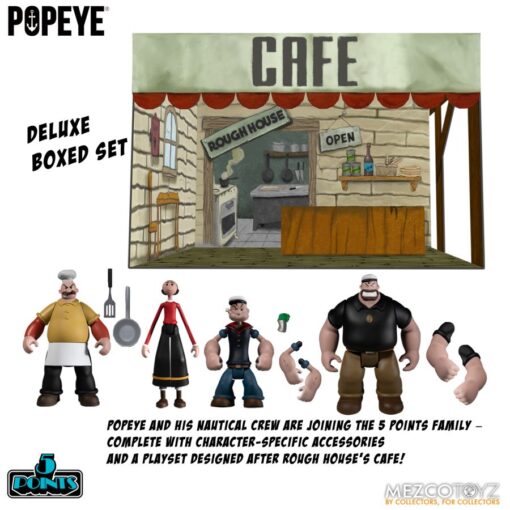 5 Points Popeye Box Set Action Figura Mezco Toys