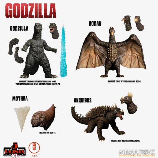 5 Points Xl Godzilla Destroy Monster S.1 Action Figura Mezco Toys