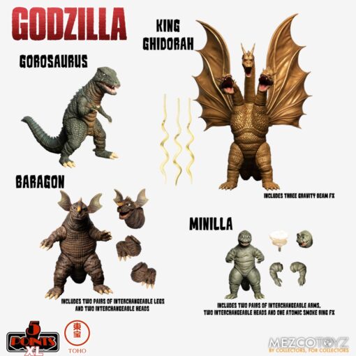 5 Points Xl Godzilla Destroy Monster S.2 Action Figura Mezco Toys