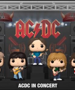 AC/DC Funko Pop Moments Dlx Vinile 5 Figure AC/DC In Concerto 9 Cm