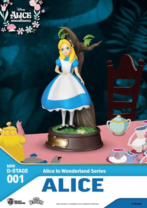 Alice In Wonderland Mini Diorama Stage Pvc Statua Alice 10 Cm Beast Kingdom Toys