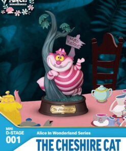 Alice In Wonderland Mini Diorama Stage Pvc Statua The Cheshire Cat 10 Cm Beast Kingdom Toys