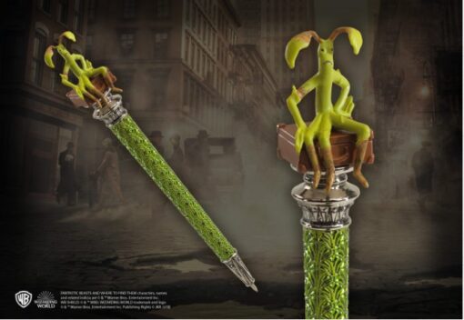 Animali Fantastici Penna Con Figura Bowtruckle In Cima Noble Collection