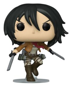 Attack On Titan Pop! Animation Vinile Figura Mikasa Ackerman Con Swords 9 Cm Funko