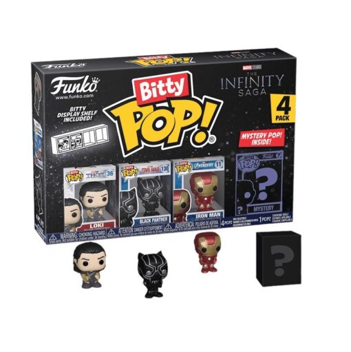 Avengers Bitty Funko Pop Figura Loki Black Panther Iron Man + Sorpresa 2