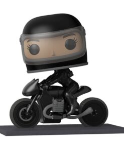 Batman Pop! Rides Deluxe Vinile Figura Selina On Motorcycle 15 Cm Funko