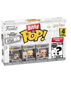 Bitty POP Harry Potter - Harry con Edvige Draco Malfoy e Dobby e Personaggio a sorpresa Funko