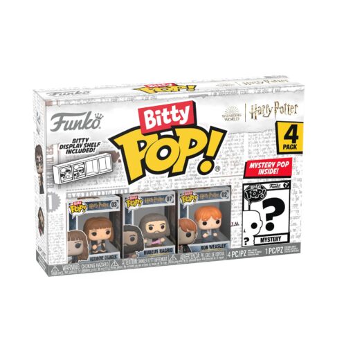 Bitty POP Harry Potter - Hermione Ron e Hagrid e Personaggio a sorpresa Funko