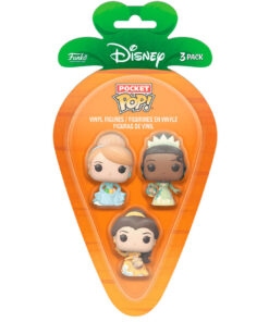 Carrot Pocket POP blister 3 figures Disney Princess Cinderella Tiana Bella Funko