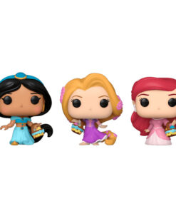 Carrot Pocket POP blister 3 figures Disney Princess Rapunzel Ariel Jasmin Funko