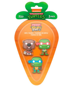 Carrot Pocket POP blister 3 figures Ninja Turtles Splinter Leonardo Raphael Funko