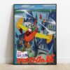 CASTLE OF CAGLIOSTRO PLANE WOOD PANEL POSTER SEMIC