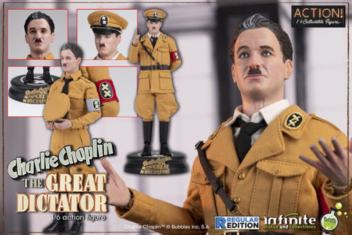 Charlie Chaplin Great Dictator 1/6 Reg. Action Figura Infinite Statue