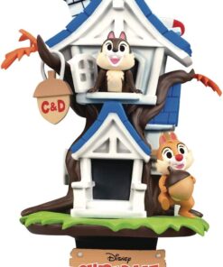 Chip e Chop Disney Figura Casa sull'Albero Diorama 16 cm Beast Kingdom