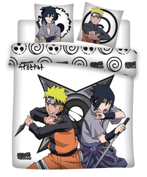 COPRIPIUMINO MATRIMONIALE NARUTO & SASUKE ANIME - ACCESSORI