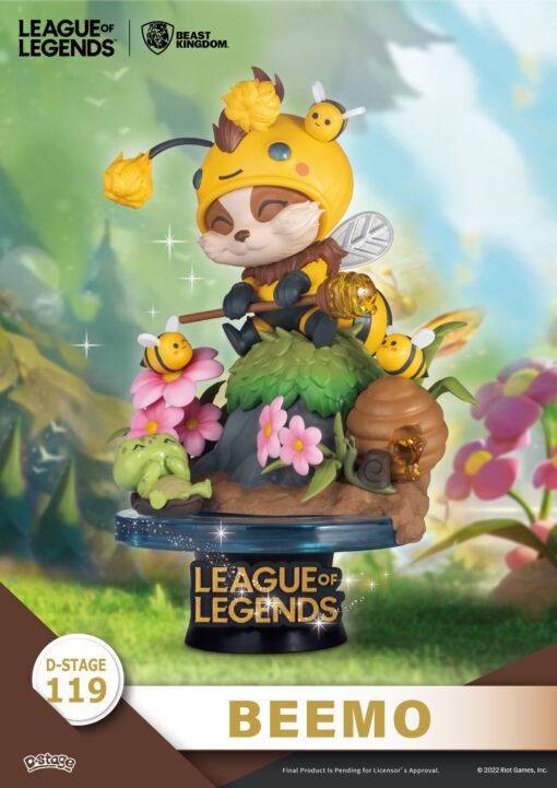 D-STAGE LEAGUE OF LEGENDS BEEMO+BZZZIGGS STATUA BEAST KINGDOM