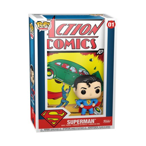 DC Action Comics Funko POP Comic Cover Vinile Figura Superman 9 cm