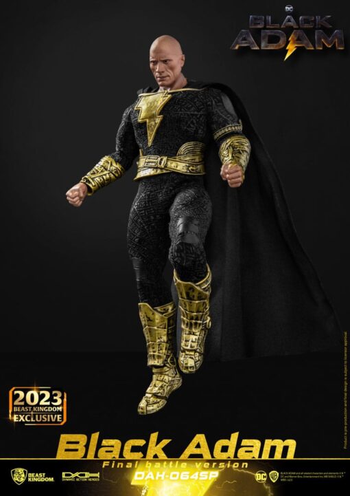 Dc Comics Dynamic 8ction Heroes Action Figura 1/9 Black Adam Final Battle Version 18 Cm Beast Kingdom Toys