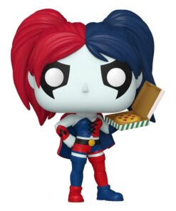 Dc Comics: Harley Quinn Takeover Pop! Heroes Vinile Figura Harley Con Pizza 9 Cm Funko