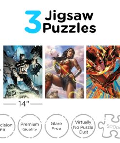 Dc Comics Heroes 500 Pezzi Puzzle Set (3) Puzzle Aquarius Ent