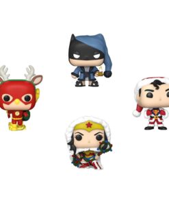 Dc Comics Holiday 2022 Pocket Pop! Vinile Figures 4-pack Tree Holiday Box 4 Cm Funko