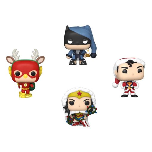 Dc Comics Holiday 2022 Pocket Pop! Vinile Figures 4-pack Tree Holiday Box 4 Cm Funko