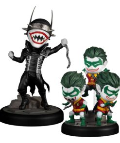 Dc Comics Mini Uova Attack Figura 2-pack Dark Nights: Metal The Batman Who Laughs & Robin Minions 8 Cm Beast Kingdom Toys