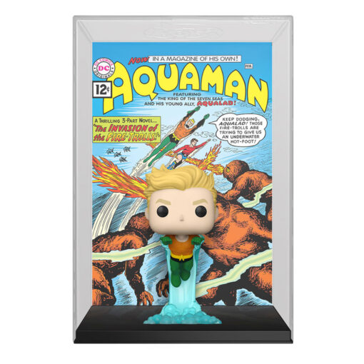 Dc Comics Pop! Comic Cover Vinile Figura Aquaman 9 Cm Funko