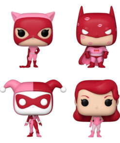 Dc Comics Valentines Pocket Pop! Vinile Figura 4-pack 4 Cm Funko