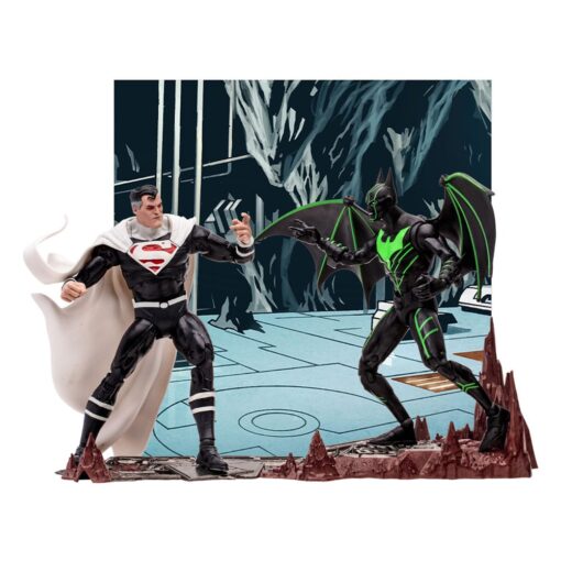 Dc Da Collezioneaction Figura Pack Of 2 Batman Beyond Vs Justice Lord Superman 18 Cm Mcfarlane Toys