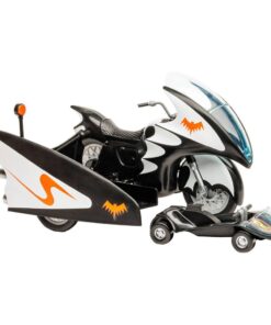 Dc Retro Vehicle Batcycle Con Side Car Mcfarlane Toys