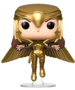 Dc Wonder Woman 1984 Funko Pop Heroes Vinile Figura Wonder Woman in Volo con Armatura Oro 9 cm