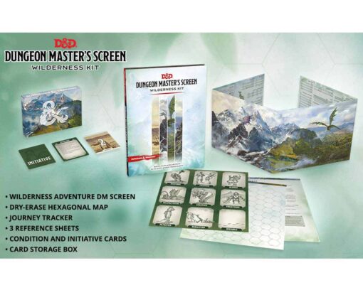 D&D DM'S SCREEN WILDERNESS KIT Accessori Hasbro/wizards Of The Coast