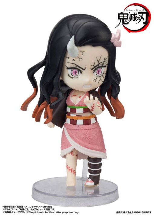 Demon Slayer: Kimetsu No Yaiba Figuarts Mini Action Figura Nezuko Kamado Demon Form Advancing Ver. 9 Cm Bandai Tamashii Nations