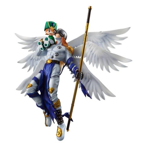 Digimon Adventure G.e.m. Series Pvc Statua Angemon & Takaishi Takeru 22 Cm Megahouse