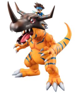 Digimon Adventure G.e.m. Series Pvc Statua Greymon & Taichi 25 Cm Megahouse