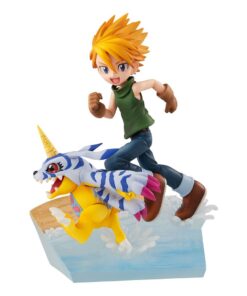 Digimon Adventure G.e.m. Series Pvc Statua Yamato Ishida & Gabumon 2022 Ver. 12 Cm Megahouse