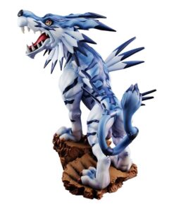 Digimon Adventure Precious G.e.m. Series Pvc Statua Garurumon Battle Ver. 28 Cm Megahouse