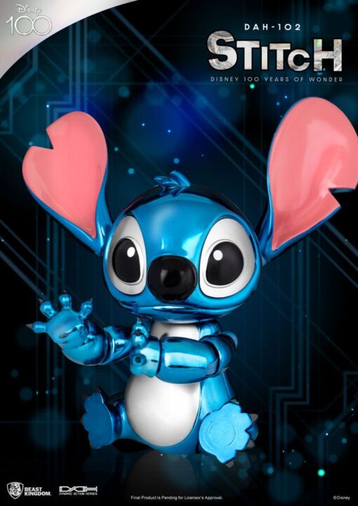 Disney 100 Years Of Wonder Dynamic 8ction Heroes Action Figura 1/9 Stitch (lilo & Stitch) 16 Cm Beast Kingdom Toys