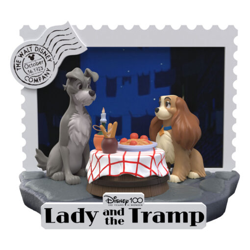 Disney 100th Anniversary D-stage Pvc Diorama Lady E The Tramp 12 Cm Beast Kingdom Toys