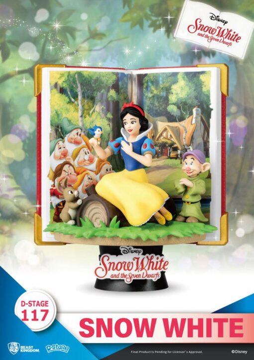 Disney Book Series D-stage Pvc Diorama Biancaneve 13 Cm Beast Kingdom Toys