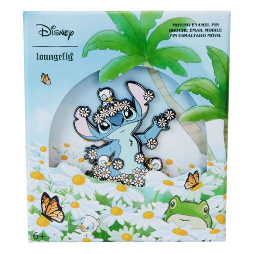 Disney By Loungefly Enamel 3" Pins Lilo E Stitch Springtime 3" Da Collezionebox  Loungefly