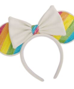 Disney By Fascia Per Capelli Sequin Arcobaleno Minnie Ears Loungefly