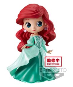 Disney Q Posket Mini Figura Ariel Princess Dress Glitter Line 14 Cm Banpresto