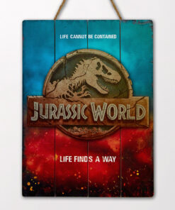 Doctor Da Collezionejurassic World Logo In Legno Poster Poster