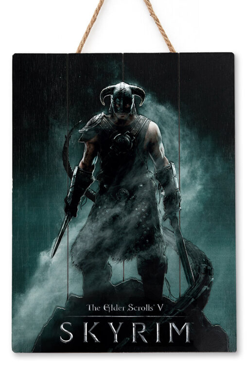 Doctor Da Collezioneskyrim Dragonborn In Legno Poster Poster