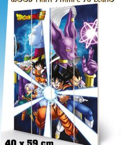 DRAGON BALL GOD DESTRUCTION WOOD PRINT STAMPA SU LEGNO PYRAMID INTERNATIONAL