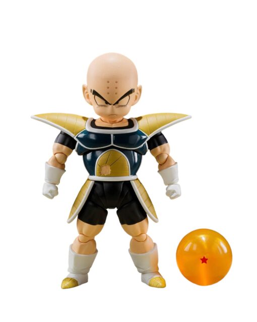 Dragon Ball Z S.h. Figuarts Figura Krillin vestitio da Battaglia 11 Cm Bandai