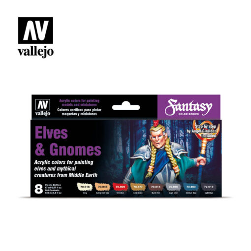 Elves E Gnomes (8) Color Set 70242 Colori Vallejo